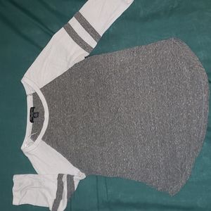 Grey Baseball style t-shirt